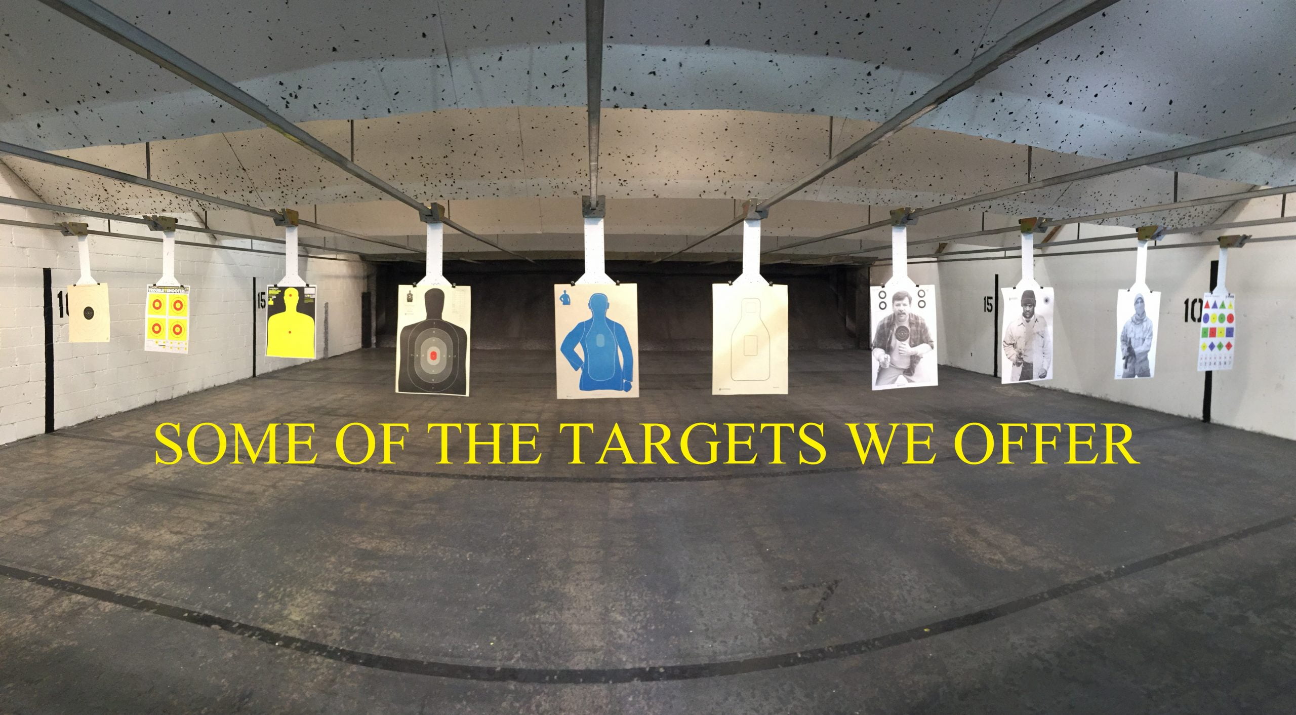 shooting at gun range